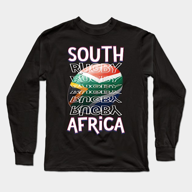 South Africa Rugby Fan Long Sleeve T-Shirt by dilger